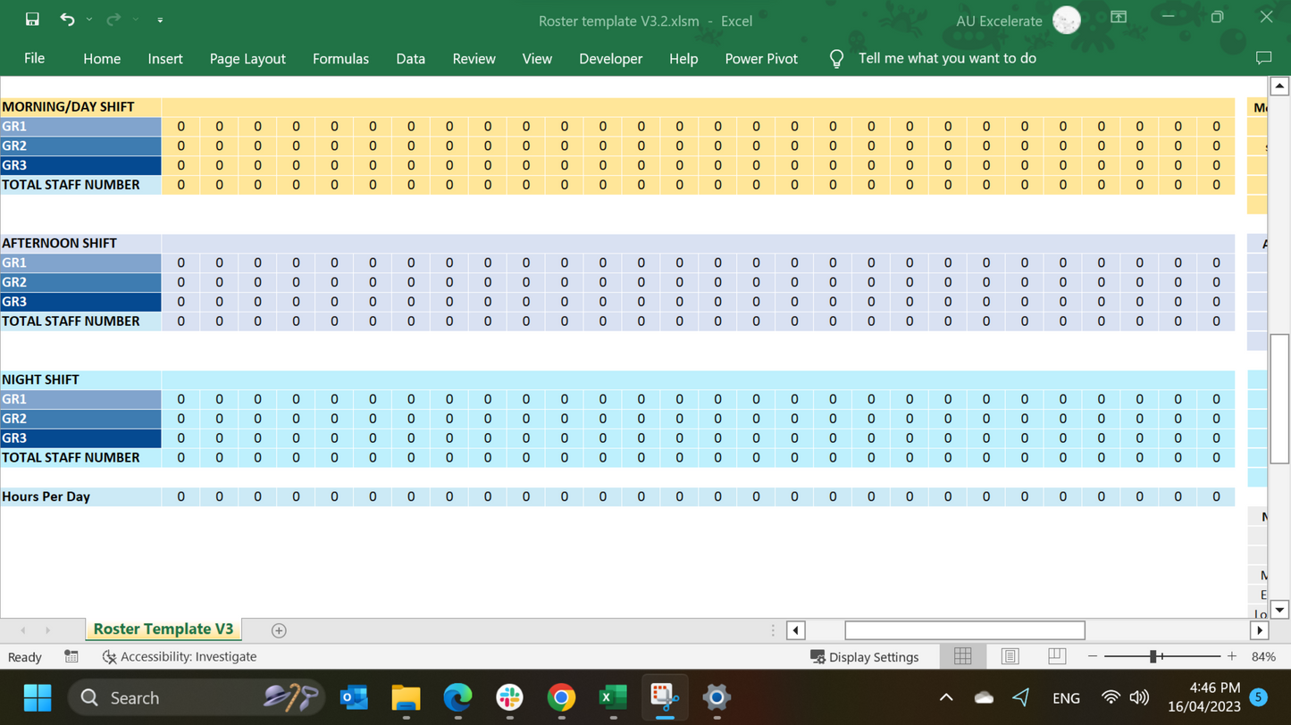 Professional 4-Week Excel Roster Template: Rotating Shift Planner for Staff Management