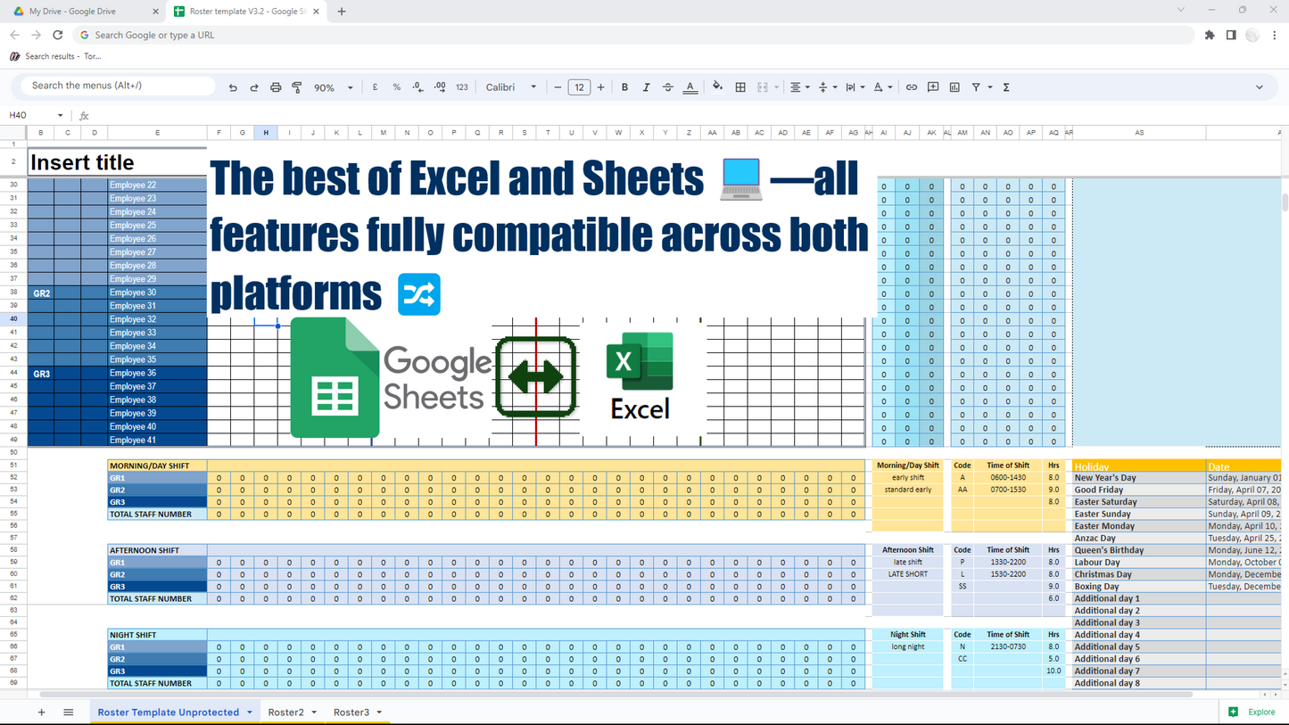 Skill Mix Functionality: Track and manage employee skills and qualifications/designations.