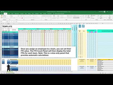 Excel Employee Roster Templates Pack – 4, 6 & 8-Week Shift Planners